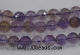 CAN08 15.5 inches 6mm faceted round natural ametrine gemstone beads