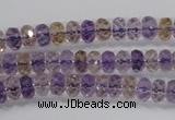 CAN15 15.5 inches 4*6mm faceted rondelle natural ametrine beads