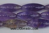 CAN178 15.5 inches 12*30mm rice natural ametrine gemstone beads