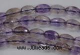 CAN18 15.5 inches 6*10mm faceted rice natural ametrine beads