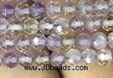 CAN210 15.5 inches 4mm round faceted ametrine beads wholesale