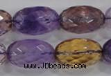 CAN22 15.5 inches 15*25mm faceted rice natural ametrine beads