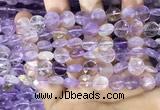 CAN232 15.5 inches 10mm faceted coin ametrine beads wholesale