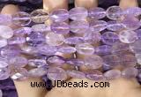 CAN236 15.5 inches 10*14mm faceted oval ametrine beads wholesale