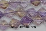 CAN34 15.5 inches 12*12mm faceted diamond natural ametrine beads