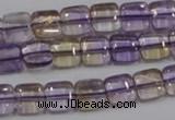 CAN36 15.5 inches 10*10mm square natural ametrine gemstone beads