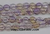 CAN40 15.5 inches 10mm flat round natural ametrine gemstone beads