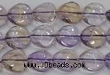 CAN52 15.5 inches 14mm twisted coin natural ametrine gemstone beads