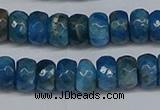 CAP529 15.5 inches 4*7mm faceted rondelle apatite gemstone beads