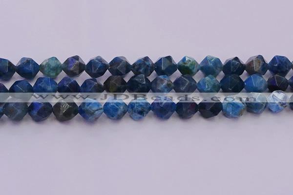 CAP564 15.5 inches 12mm faceted nuggets apatite gemstone beads