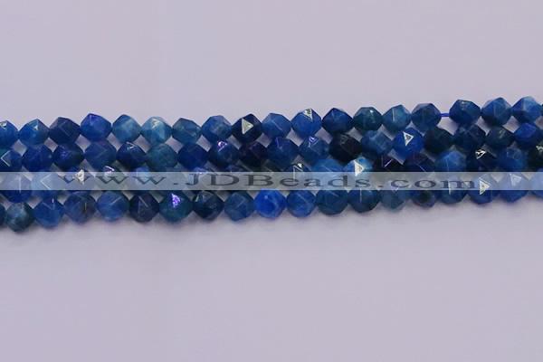 CAP571 15.5 inches 6mm faceted nuggets apatite gemstone beads