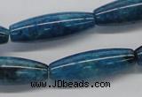 CAP59 15.5 inches 10*30mm rice dyed apatite gemstone beads wholesale