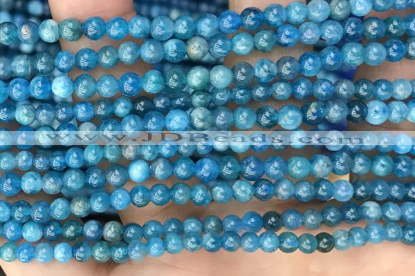 CAP650 15.5 inches 4mm round natural apatite beads wholesale