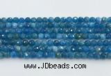 CAP705 15.5 inches 6mm faceted round apatite gemstone beads wholesale