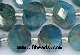 CAP710 15.5 inches 6*8mm faceted oval apatite gemstone beads