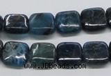 CAP72 15.5 inches 12*12mm square dyed apatite gemstone beads wholesale