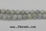 CAQ100 15.5 inches 4mm round AB grade natural aquamarine beads