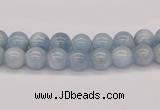 CAQ114 15.5 inches 4mm round AA grade natural aquamarine beads