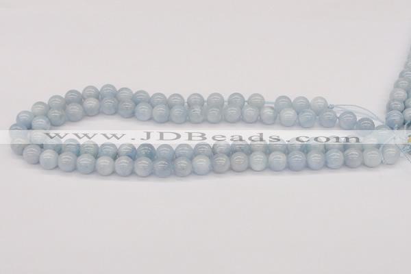 CAQ119 15.5 inches 14mm round AA grade natural aquamarine beads