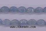 CAQ132 15.5 inches 7*10mm faceted rice natural aquamarine beads