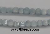 CAQ133 15.5 inches 6*6mm lantern natural aquamarine beads