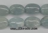 CAQ144 15.5 inches 13*18mm oval natural aquamarine beads wholesale