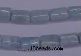 CAQ152 15.5 inches 8*12mm rectangle natural aquamarine beads