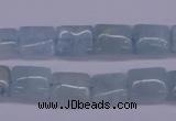 CAQ153 15.5 inches 10*12mm rectangle natural aquamarine beads