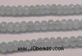 CAQ305 15.5 inches 4*7mm faceted rondelle natural aquamarine beads