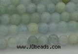 CAQ430 15.5 inches 4mm round natural aquamarine beads wholesale