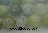 CAQ438 15.5 inches 10mm faceted round natural aquamarine beads