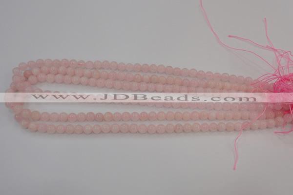 CAQ481 15.5 inches 6mm round natural pink aquamarine beads