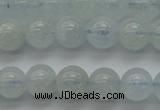 CAQ501 15.5 inches 6mm round natural aquamarine beads