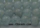 CAQ502 15.5 inches 8mm round natural aquamarine beads