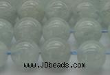 CAQ503 15.5 inches 10mm round natural aquamarine beads