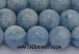 CAQ513 15.5 inches 12mm round A+ grade natural aquamarine beads