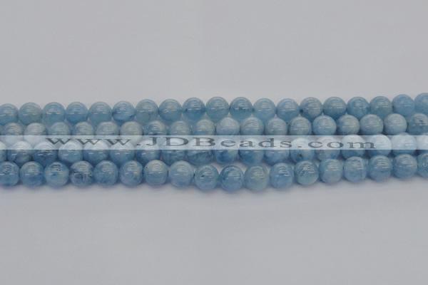 CAQ519 15.5 inches 7mm round AA grade natural aquamarine beads