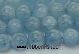 CAQ529 15.5 inches 8mm round AA+ grade natural aquamarine beads