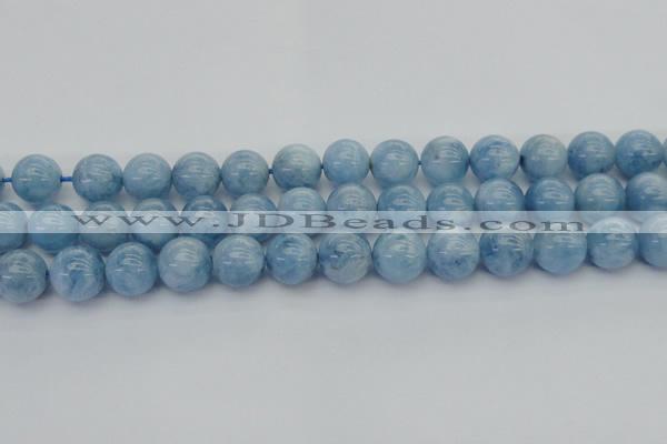 CAQ540 15.5 inches 14mm round AAA grade natural aquamarine beads