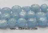 CAQ57 15.5 inches 10*12mm nugget natural aquamarine gemstone beads