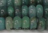 CAQ612 15.5 inches 6*10mm rondelle aquamarine gemstone beads