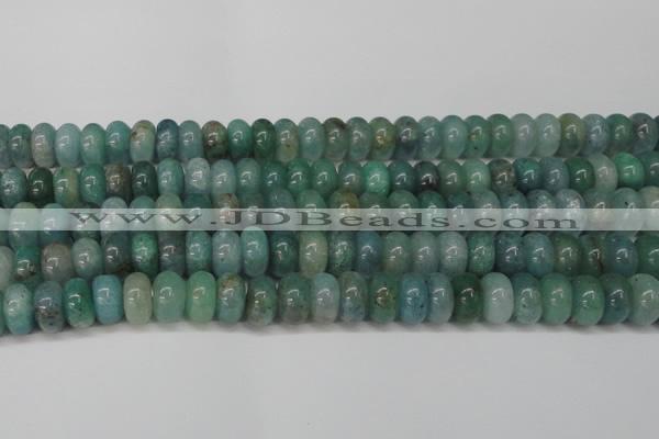 CAQ613 15.5 inches 7*12mm rondelle aquamarine gemstone beads