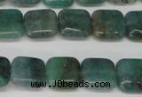 CAQ636 15.5 inches 10*10mm square aquamarine gemstone beads