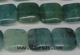 CAQ638 15.5 inches 14*14mm square aquamarine gemstone beads