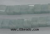 CAQ66 15.5 inches 8*8mm cube natural aquamarine beads wholesale