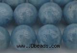 CAQ705 15.5 inches 14mm round natural aquamarine beads wholesale