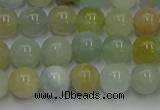 CAQ752 15.5 inches 8mm round aquamarine beads wholesale