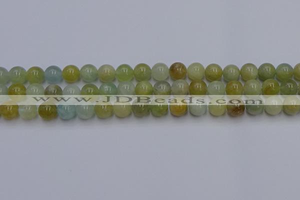 CAQ753 15.5 inches 10mm round aquamarine beads wholesale