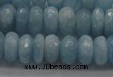 CAQ76 15.5 inches 5*9mm faceted rondelle A grade aquamarine beads