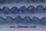 CAQ771 15.5 inches 6mm faceted nuggets imitation aquamarine beads